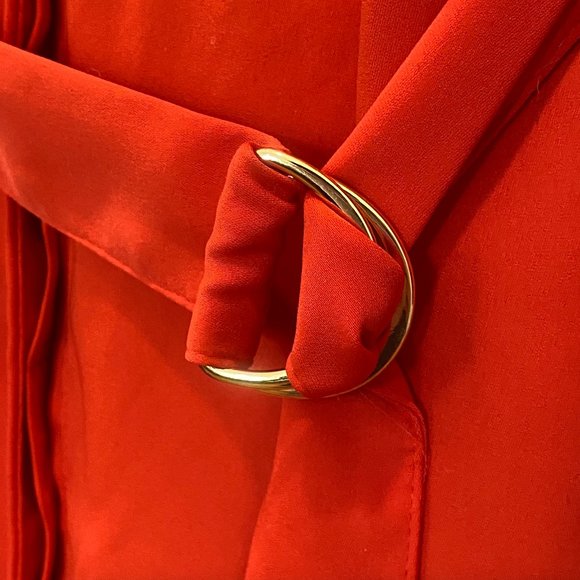 PRELOVED H&M || ORANGE MIDI DRESS - Picture 5 of 5